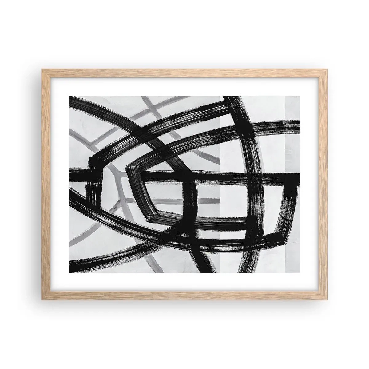 Plakát v rámu světlý dub - Hloubka - 50x40 cm