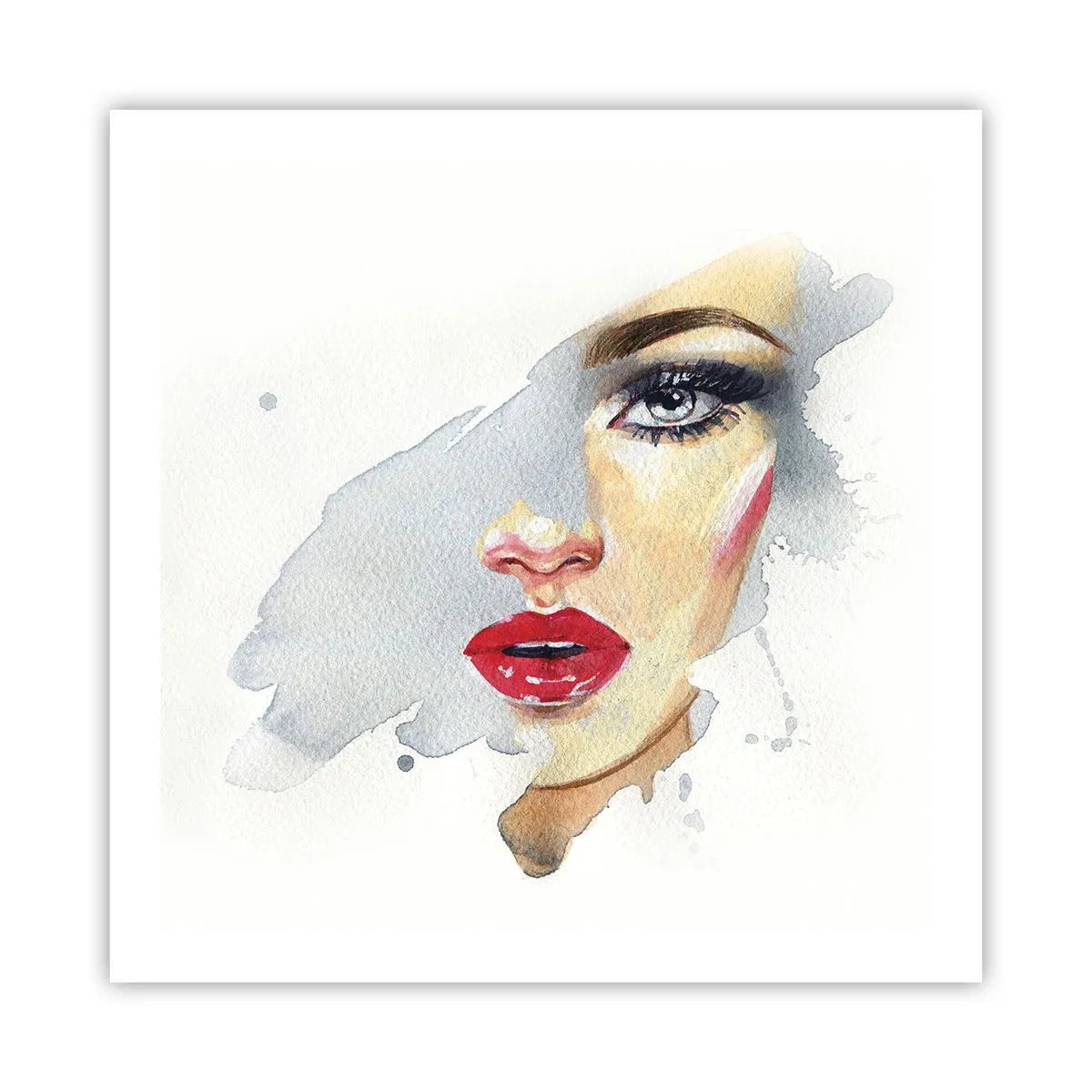Plakát - Odraz v kapce vody - 60x60 cm