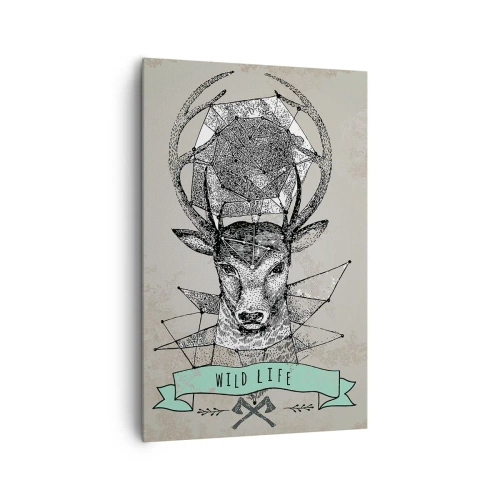 Obraz na plátně - Vidění sv. Huberta - 80x120 cm