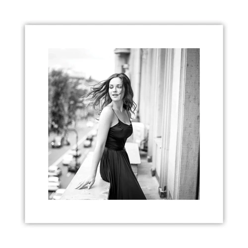 Plakát - Určitě Pařížanka - 30x30 cm