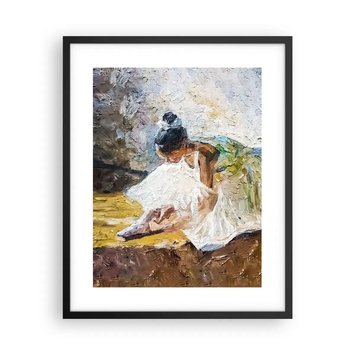 Plakát v černém rámu - Z Degasova obrazu - 40x50 cm
