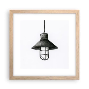 Plakát v rámu světlý dub - Jako před lety… - 30x30 cm