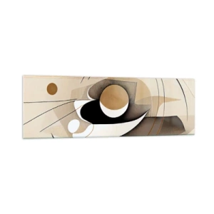 Obraz na skle - Kompozice: podstata věcí - 160x50 cm