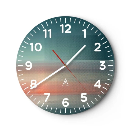 Nástěnné hodiny - Abstrakce: vlny světla - 30x30 cm