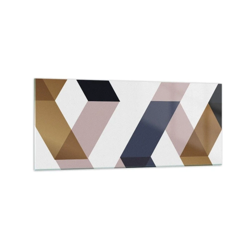 Obraz na skle - Roviny a úhly - 120x50 cm