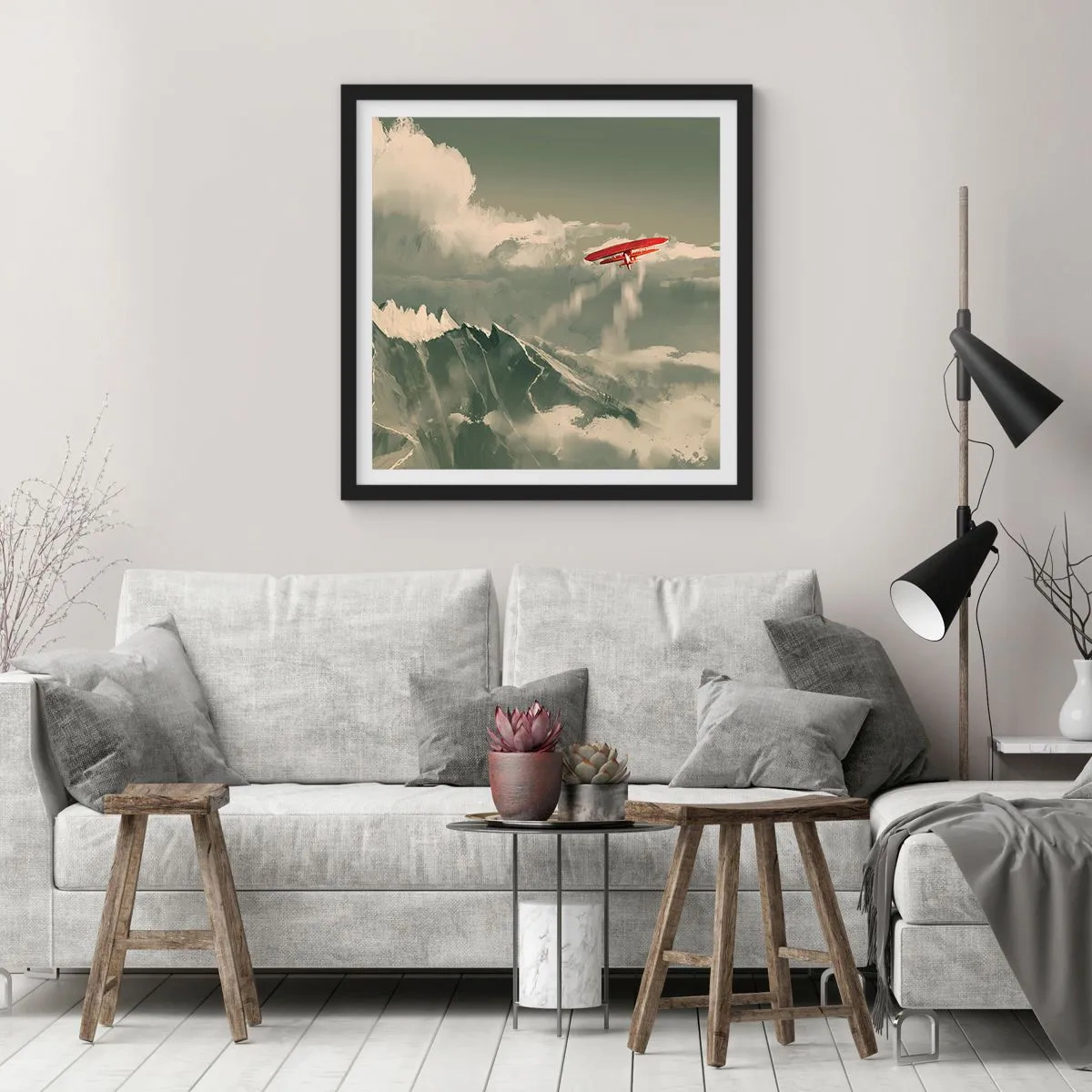 Plakát v černém rámu - Nebojácný průkopník - 40x40 cm