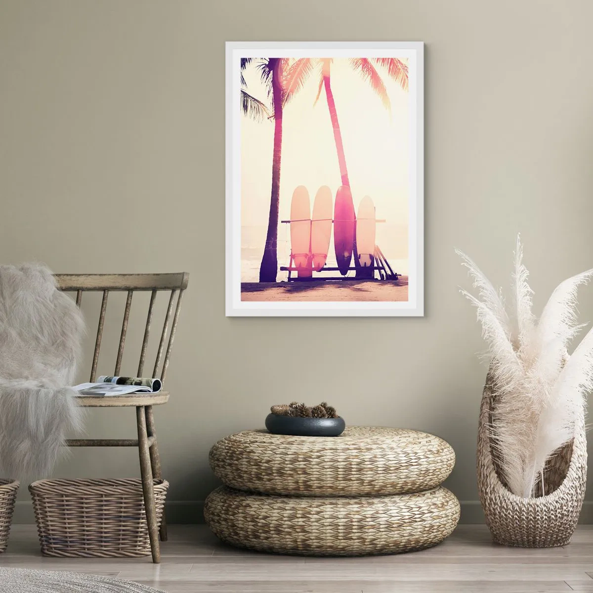 Plakát v bílém rámu - Bude to skvělý den - 61x91 cm