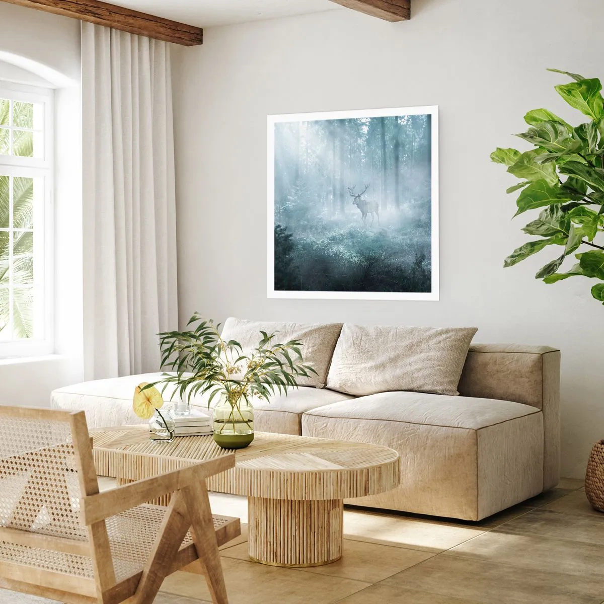 Plakát - Ranní obchůzka sídliště - 60x60 cm