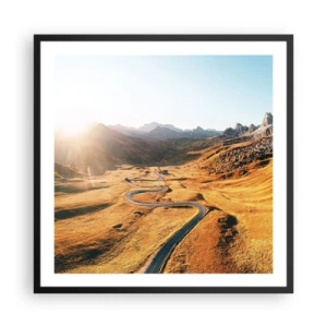 Plakát v černém rámu - Ve zlatém údolí - 60x60 cm