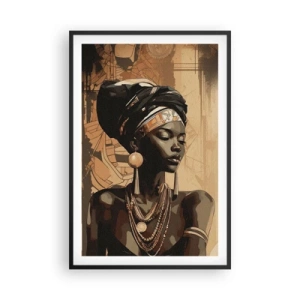 Plakát v černém rámu - Africký majestát - 61x91 cm