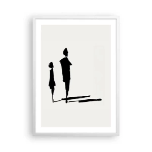 Plakát v bílém rámu - Určitě spolu? - 50x70 cm