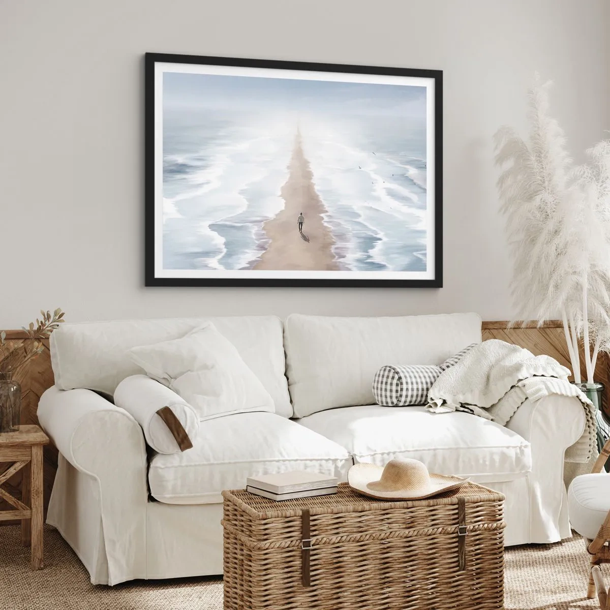 Plakát v černém rámu - Světlá budoucnost - 40x30 cm