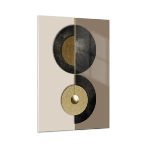 Obraz na skle - Variace kolem kruhu - 70x100 cm