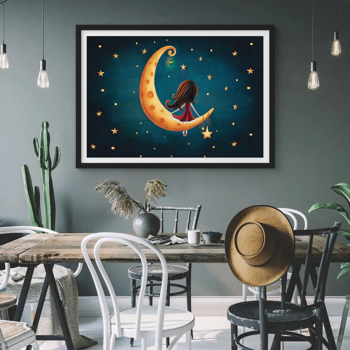 Plakát v černém rámu - Kdysi dávno… - 70x50 cm