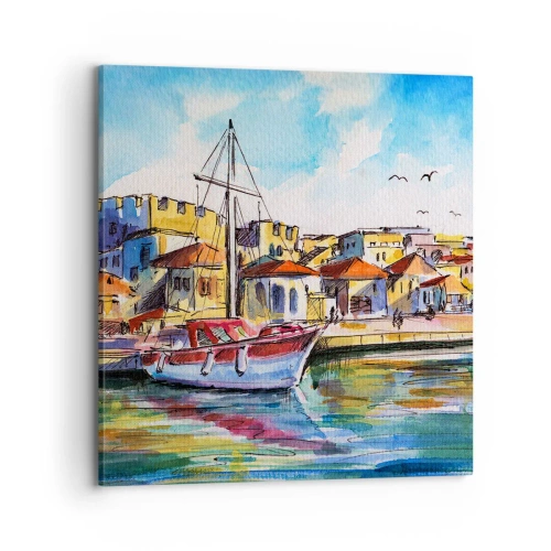 Obraz na plátně - Duhové odpoledne - 70x70 cm