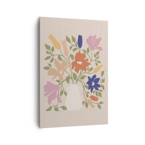 Obraz na plátně - Jemná kytice - 70x100 cm