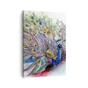 Obraz na plátně - S pýchou proti šedi  - 50x70 cm