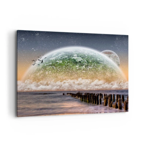 Obraz na plátně - A svět se vynořil z vody - 100x70 cm