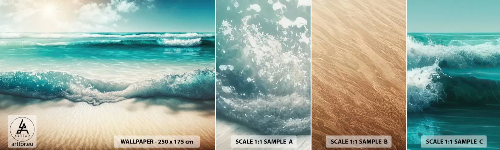 Fototapeta Vzorek Standard Eco - Klid oceánu - Pláž, Moře, Okraj - 100x30 cm