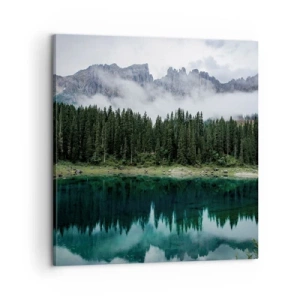 Obraz na plátně - Tiše, tiše, neprobuďme spící vodu…. - 60x60 cm