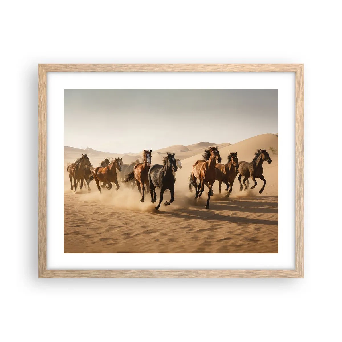 Plakát v rámu světlý dub - Volné jako vítr - 50x40 cm