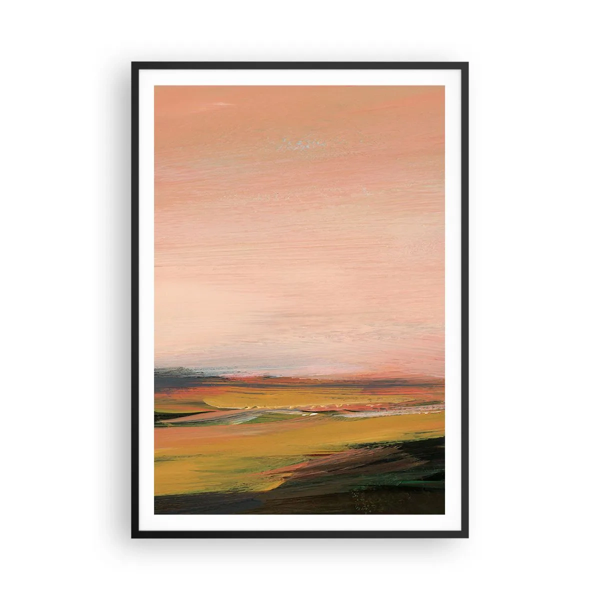 Plakát v černém rámu - V růžových tónech - 70x100 cm