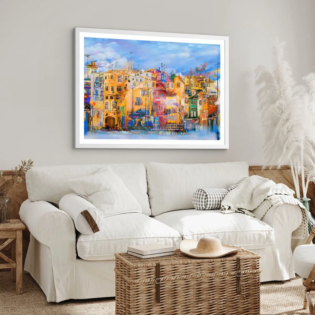 Plakát v bílém rámu - Jsme spolu - 70x50 cm