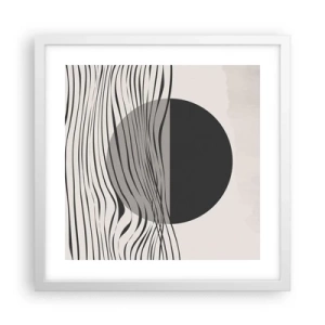 Plakát v bílém rámu - Poloviční kompozice - 40x40 cm