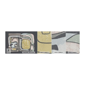 Vzor Fototapety Premium Canvas - Abstrakce v předkolumbovském duchu - Abstrakce, Boho, Letitý - 100x30 cm