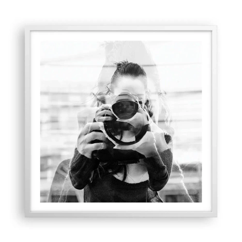 Plakát v bílém rámu - Tvůrce a materiál - 60x60 cm