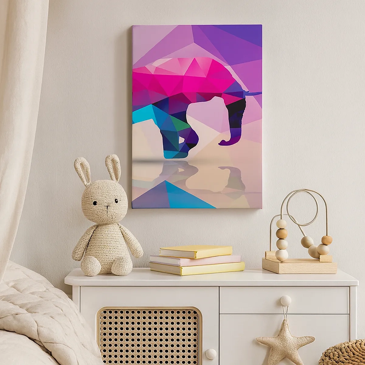 Obraz na plátně - Křišťálový dinosaurus - 50x70 cm