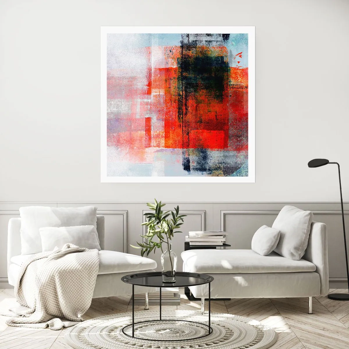 Plakát - Zářící kompozice - 50x50 cm