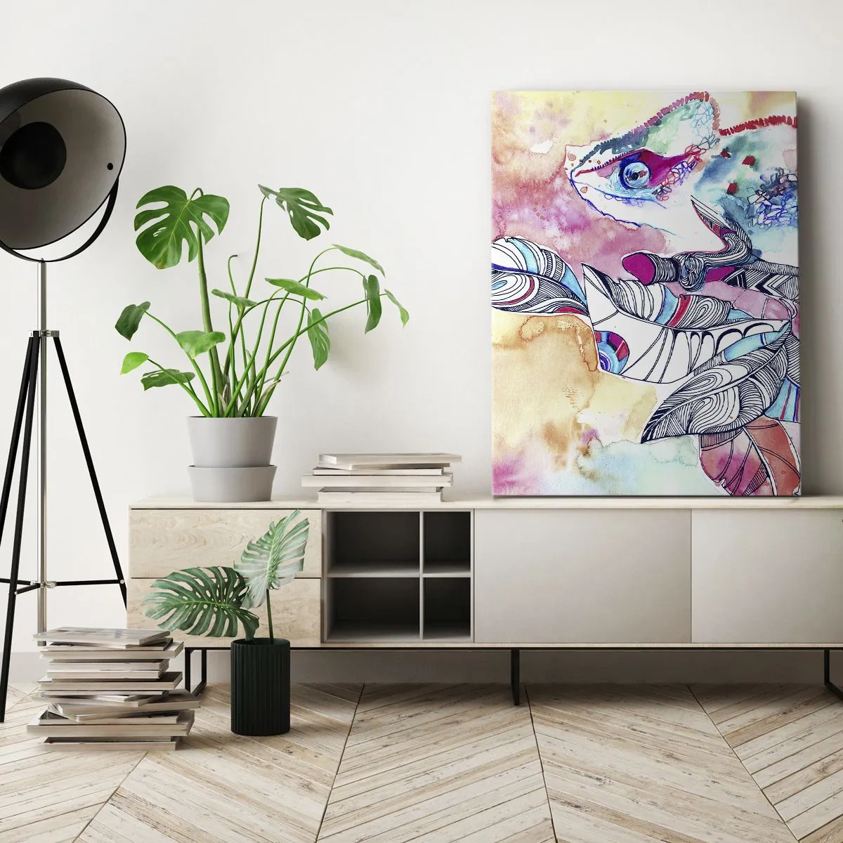 Obraz na plátně - Barevný jako náš svět - 45x80 cm