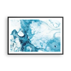 Plakát v černém rámu - Modrý koncert - 91x61 cm