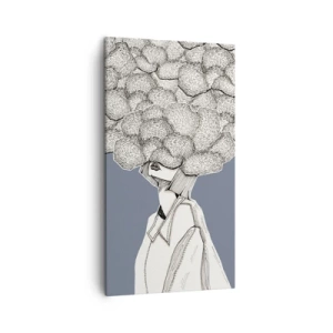 Obraz na plátně - S hlavou v oblacích - 45x80 cm