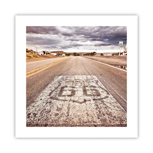 Plakát - Mother Road - americká legenda - 40x40 cm
