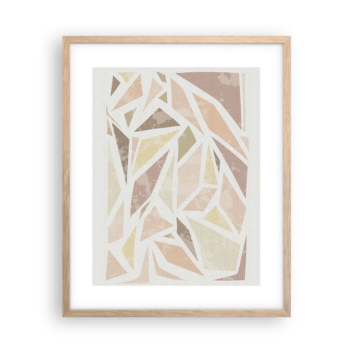 Plakát v rámu světlý dub - Kompozice: vitráž - 40x50 cm