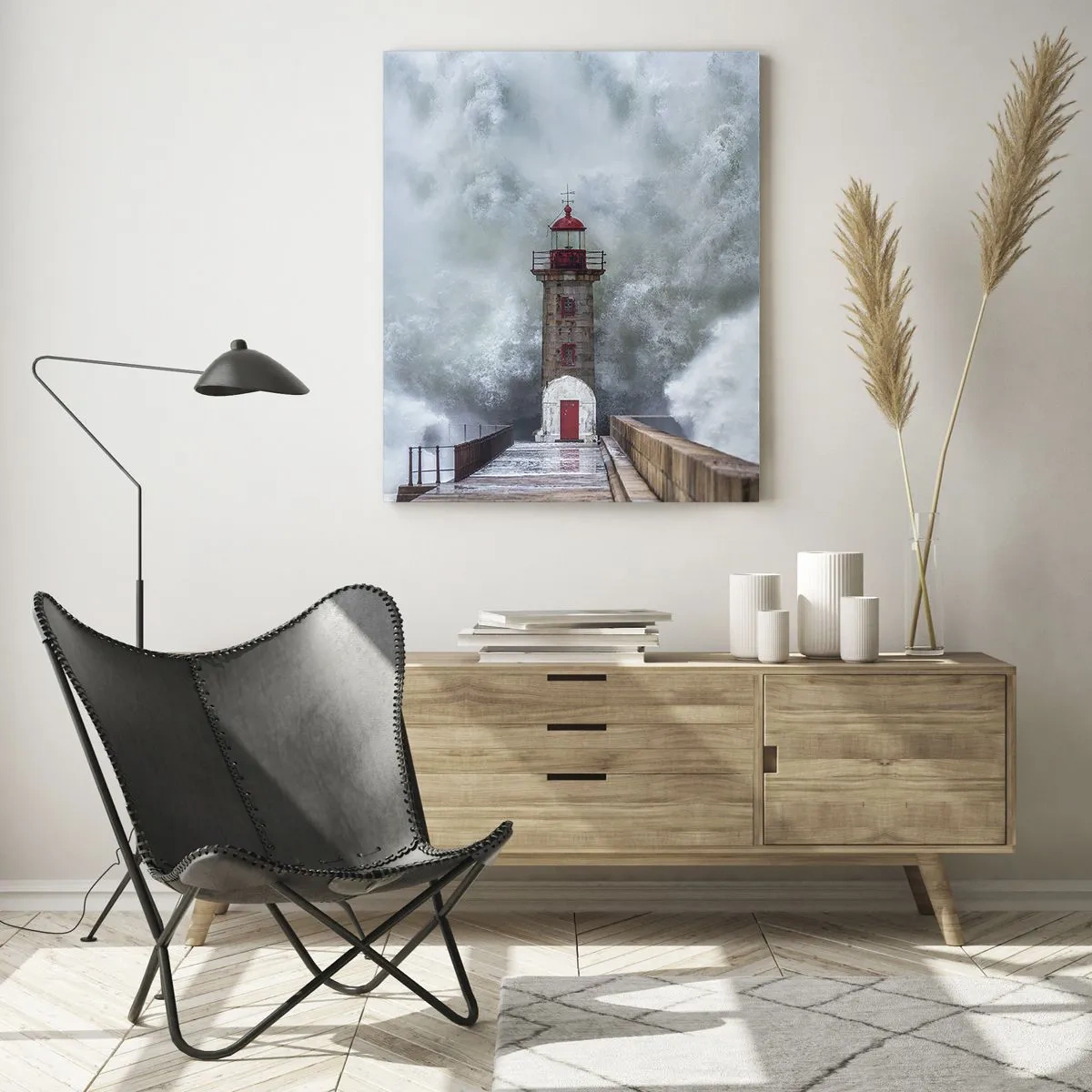 Obraz na skle - Hukot vody, šum větru - 50x70 cm