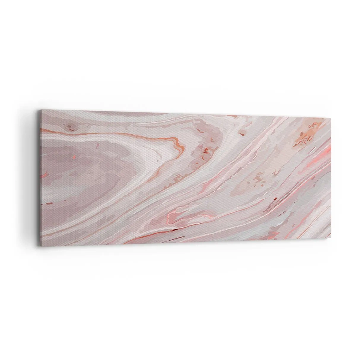 Obraz na plátně - Tekutá růžová - 100x40 cm