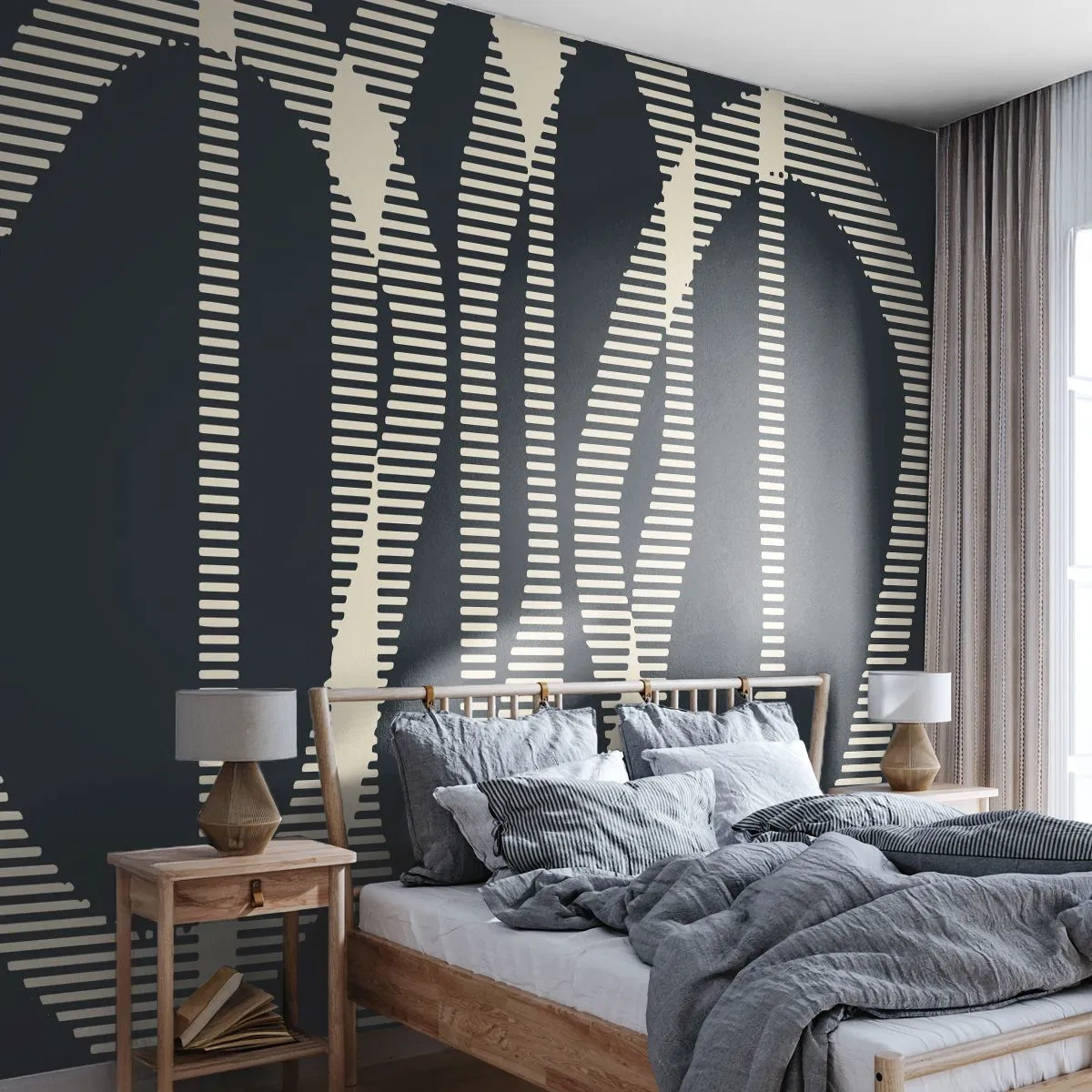 Fototapeta Samolepicí Deluxe Sticker - Pokus o prolomení temnoty - Abstrakce, Kus, Moderní vzor - 250x175 cm