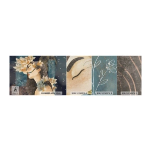 Vzor Fototapety Premium Canvas - Pohádka o princezně s liliemi - Abstrakce, Žena, Květiny - 100x30 cm