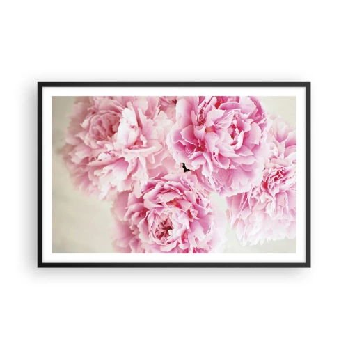 Plakát v černém rámu - V růžovém přepychu - 91x61 cm