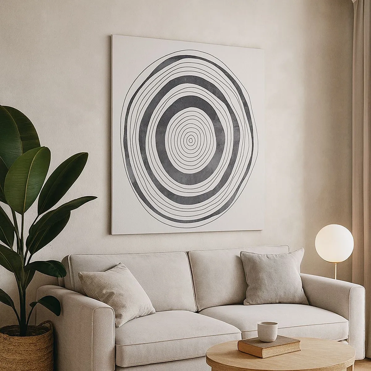 Obraz na plátně - Důležité je to, co je uprostřed - 30x30 cm