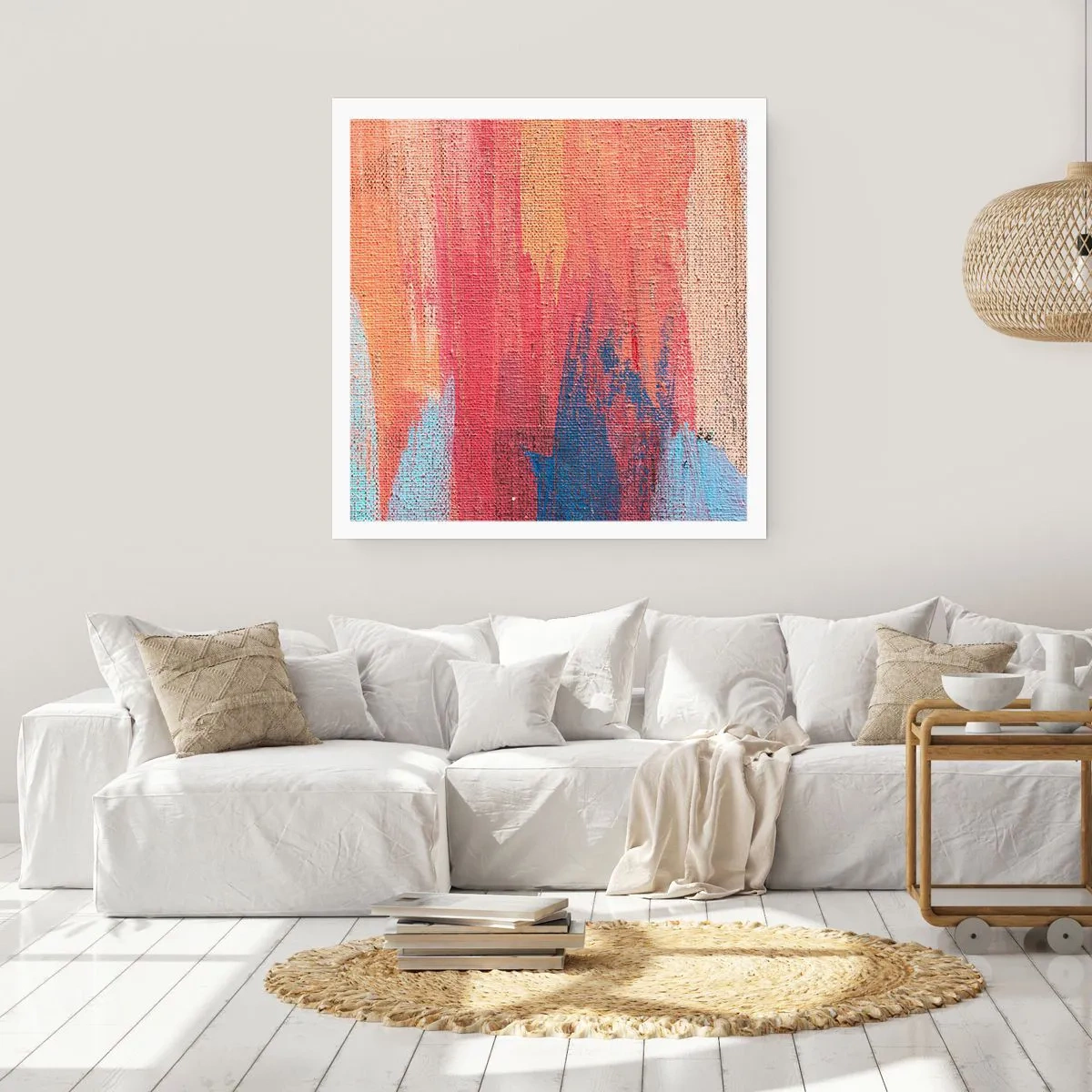 Plakát - Stékat duhou - 40x40 cm