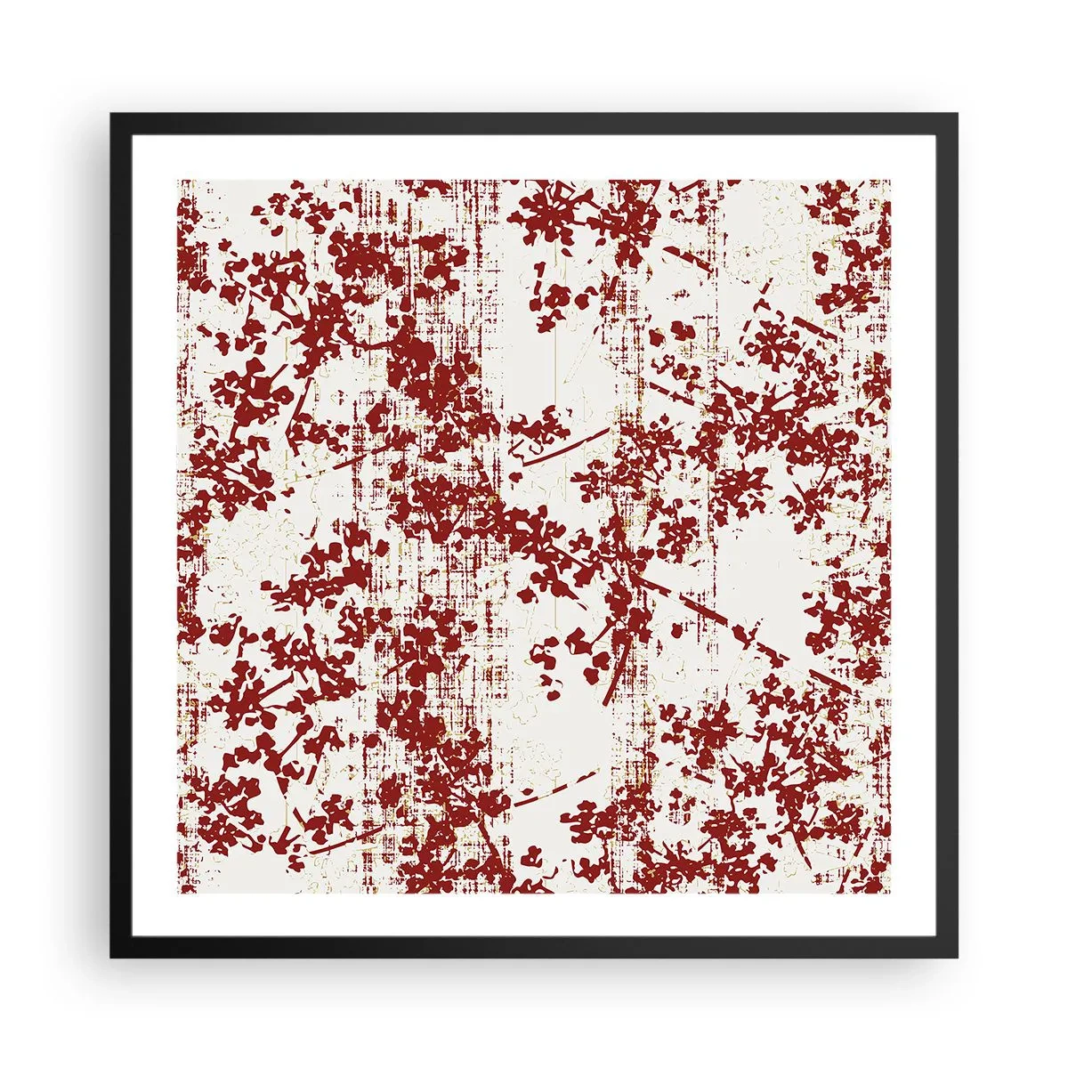 Plakát v černém rámu - Staré kaliko - 60x60 cm