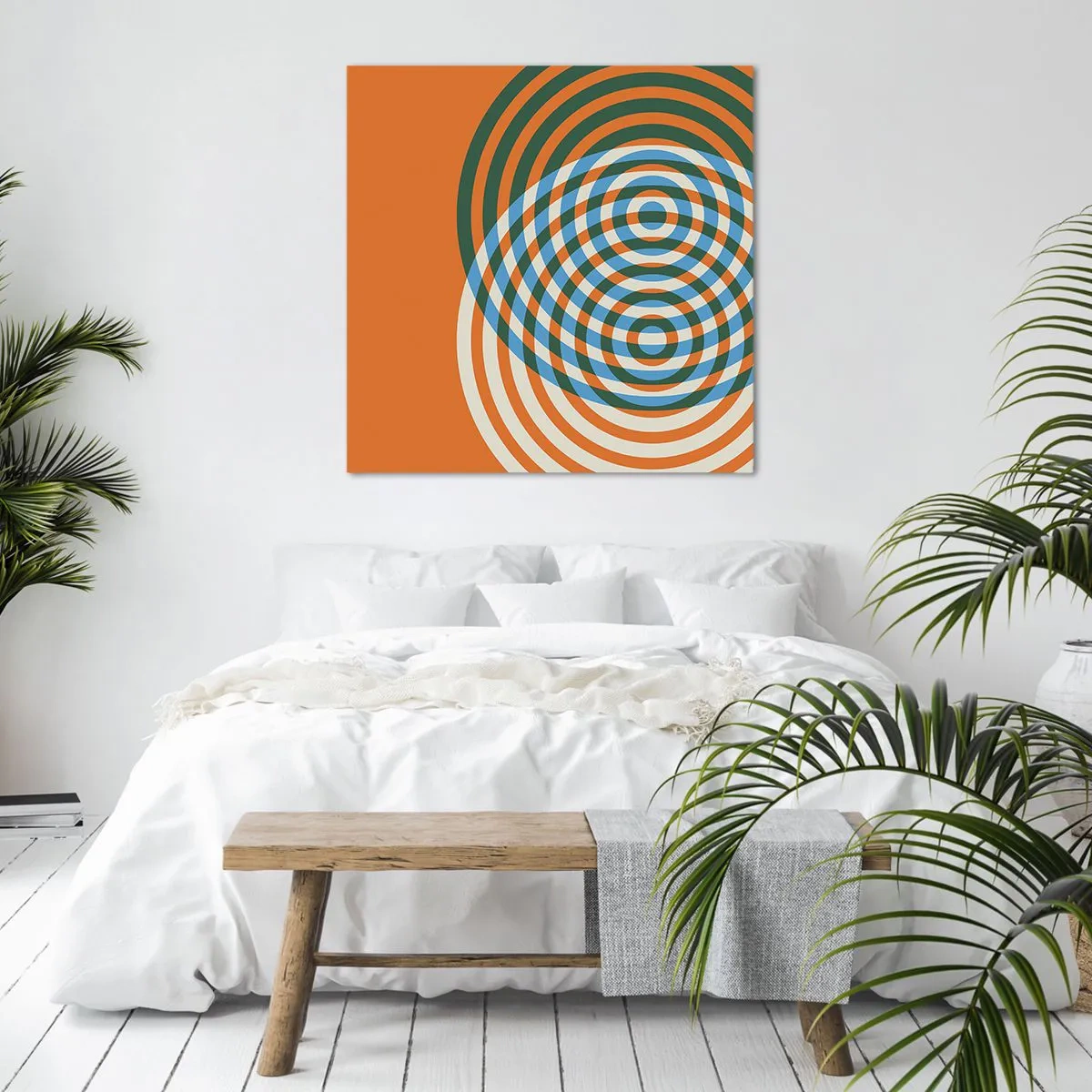 Obraz na plátně - Abstraktní kruhová variace - 60x60 cm