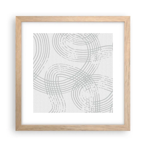 Plakát v rámu světlý dub - Snadné východisko neexistuje - 30x30 cm