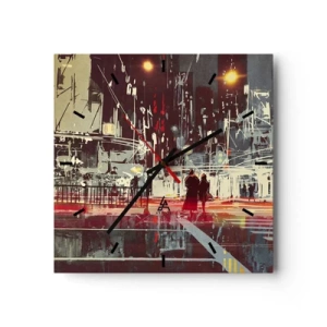 Nástěnné hodiny - Velkoměstská doprava - 30x30 cm