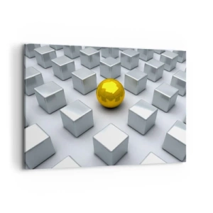 Obraz na plátně - Proč já? Geometrická kompozice - 100x70 cm