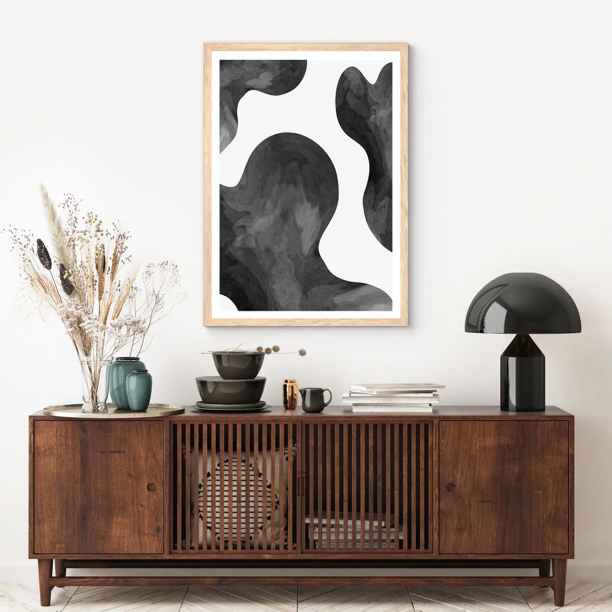 Plakát v rámu světlý dub - Mléčná dráha - 61x91 cm